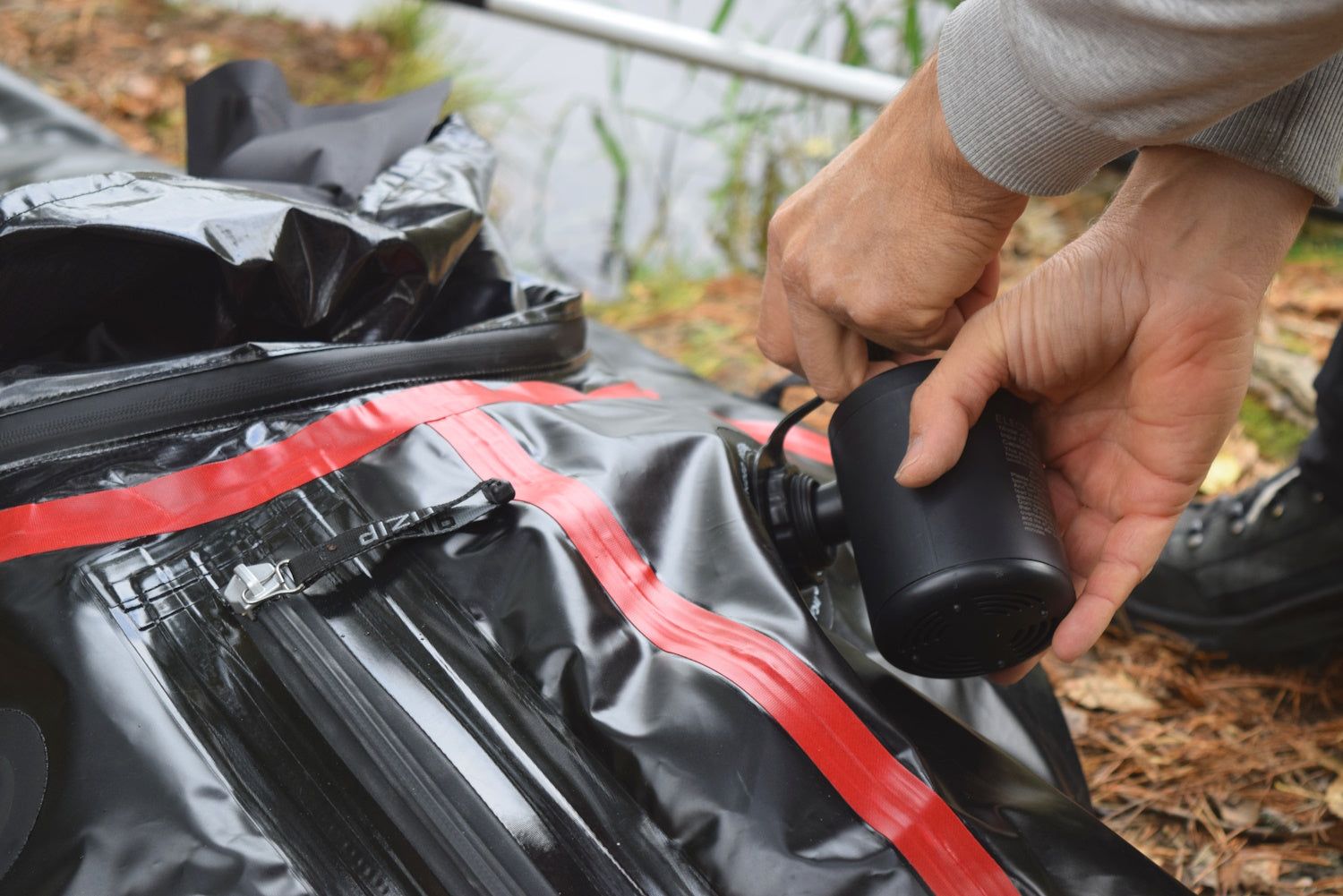 Packraft varusteet