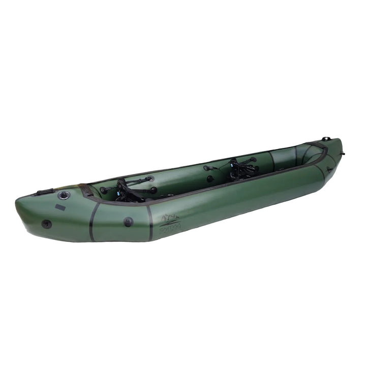 Packraft Adventure Twin XXL - geräumiges Zwei-Personen-Packraft für große Paddler (380 x 99 cm)