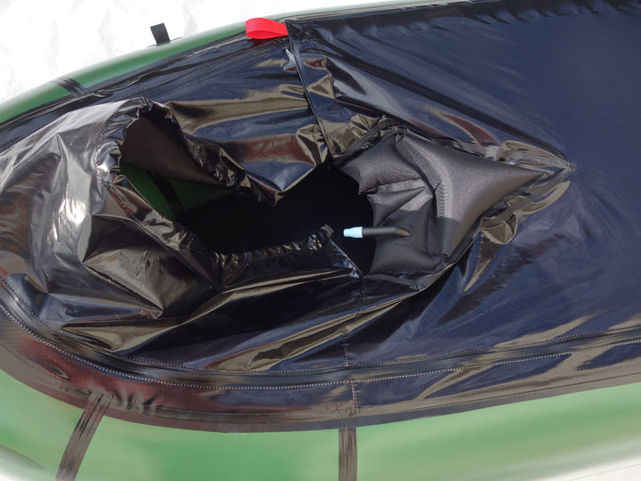 Packraft Adventure Army Green für längere Touren (275 x 88 cm)
