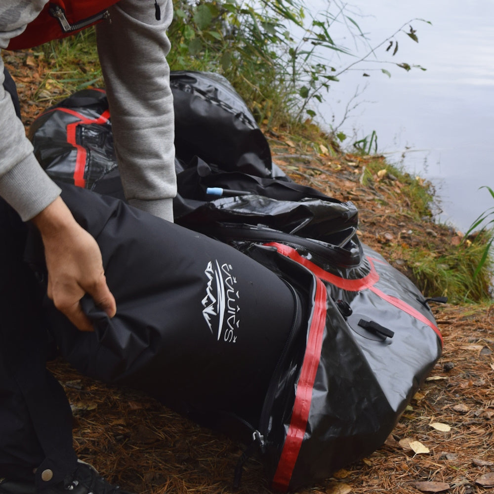 Packraft Adventure Schwarz für längere Touren (275 x 88 cm)