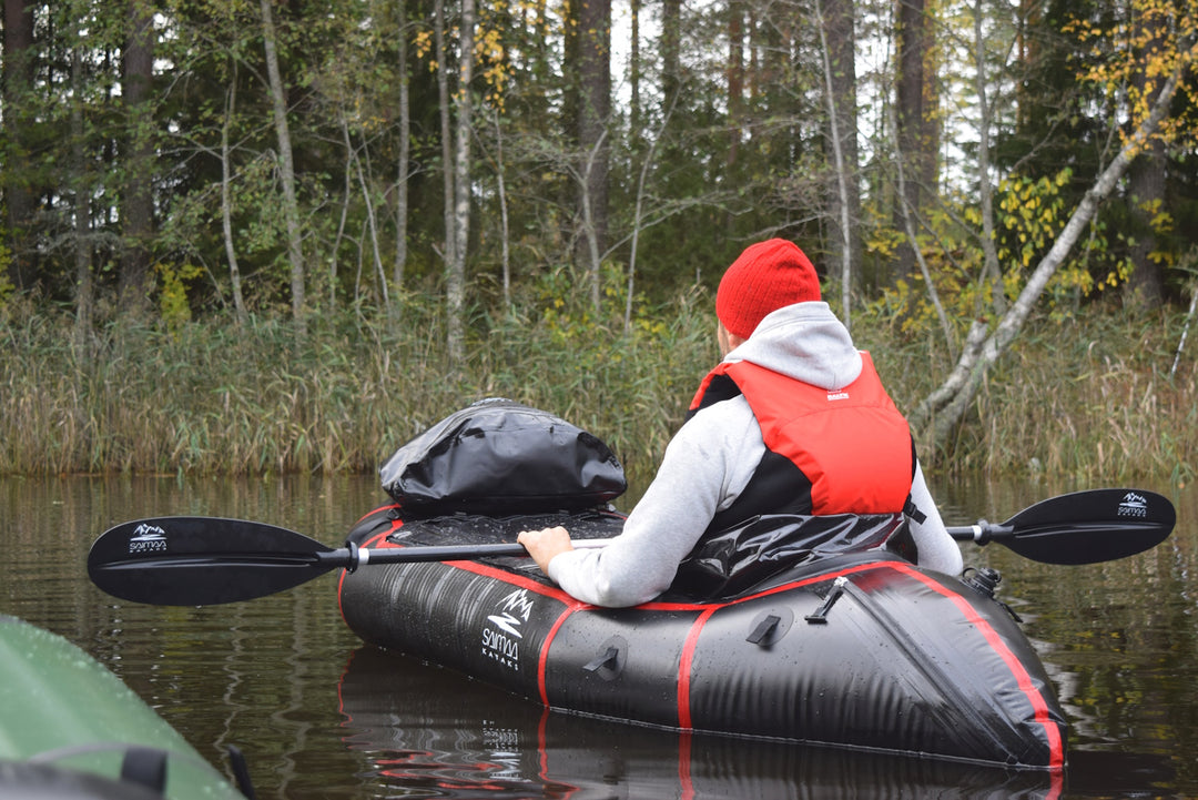 Packraft Adventure Schwarz für längere Touren (275 x 88 cm)