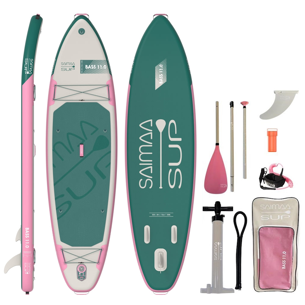 Saimaa SUP Bass Pink 2026 (335 x 84 cm) - stabiles & tragfähiges SUP-Board