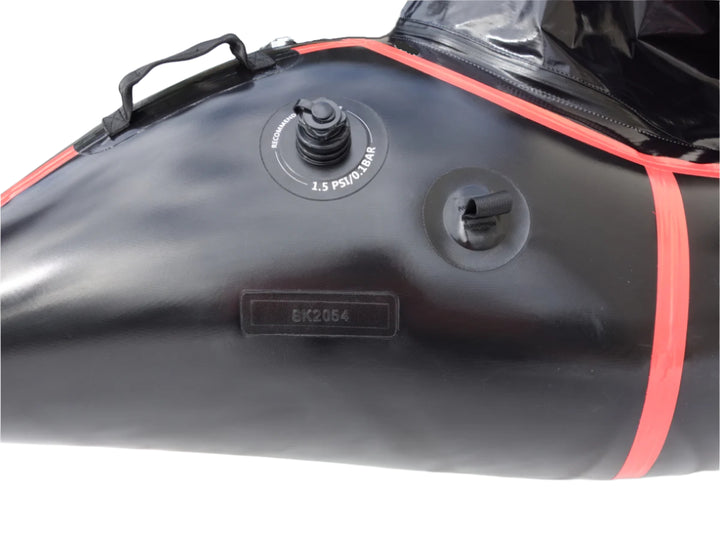 Packraft Adventure Schwarz für längere Touren (275 x 88 cm)