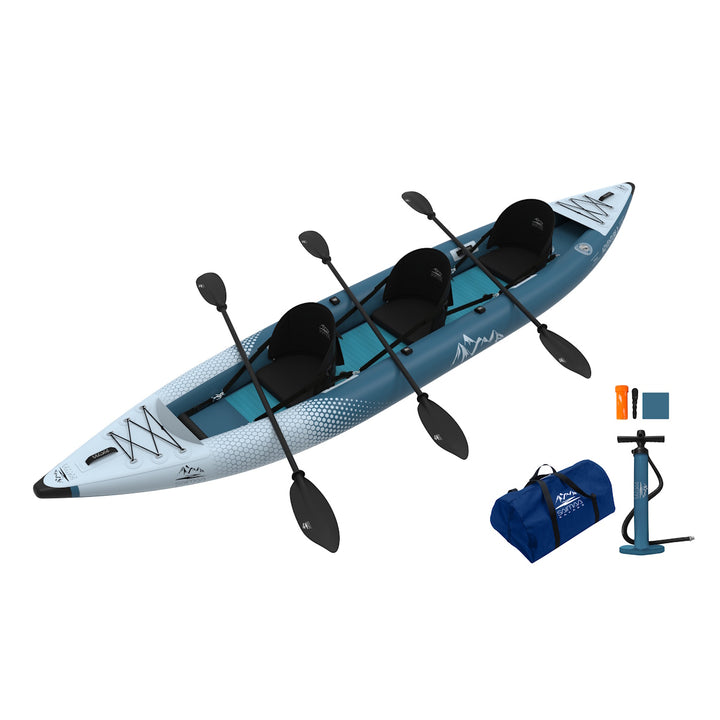 Saimaa Kayaks Adventure 3 (2026) - Aufblasbares & stabiles 3-Personen-Kajak