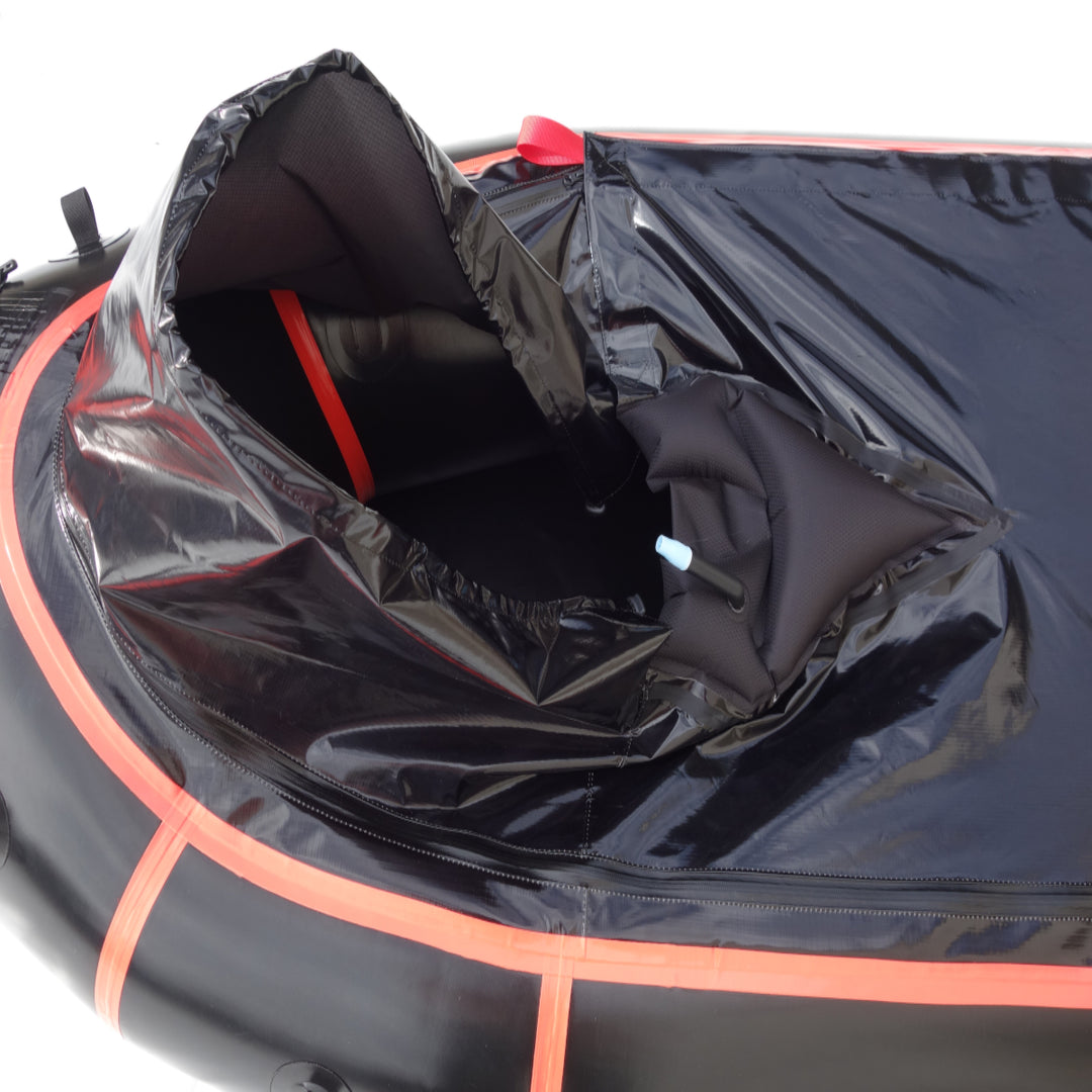 Packraft Adventure Schwarz für längere Touren (275 x 88 cm)
