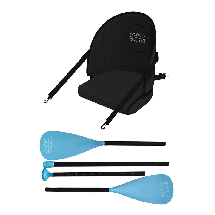 Kanupaket für SUP-Board (Kajakpaddel + Sitz)