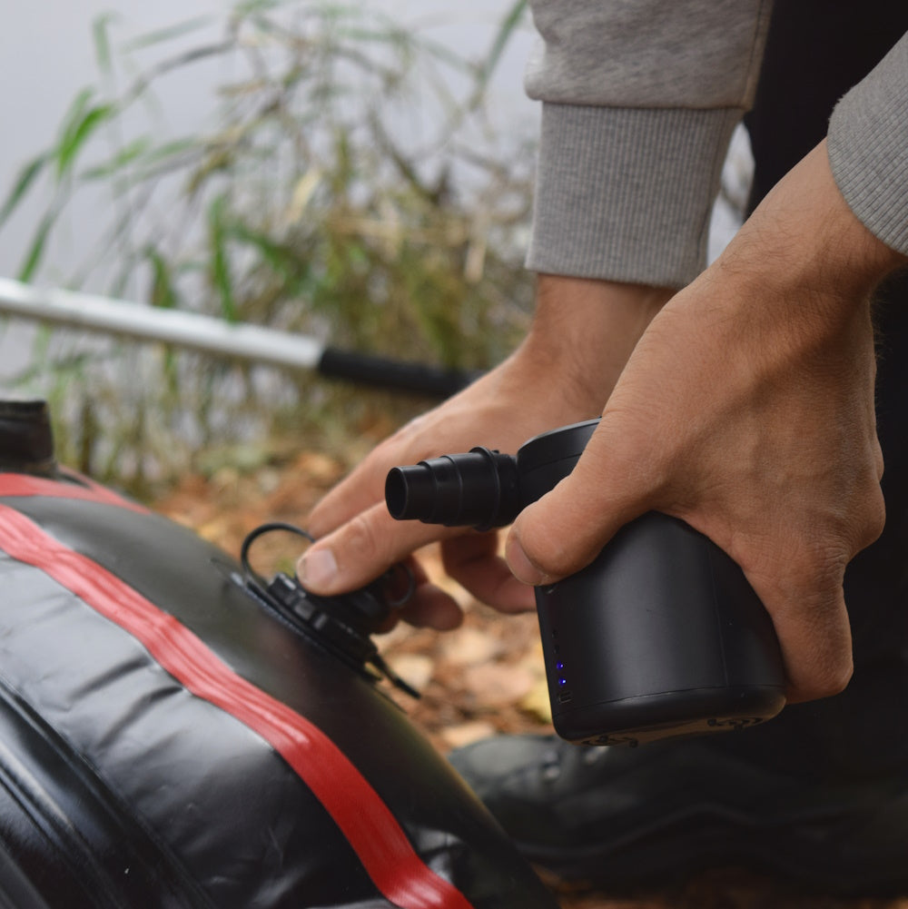 Akku-Pumpe für Packrafts