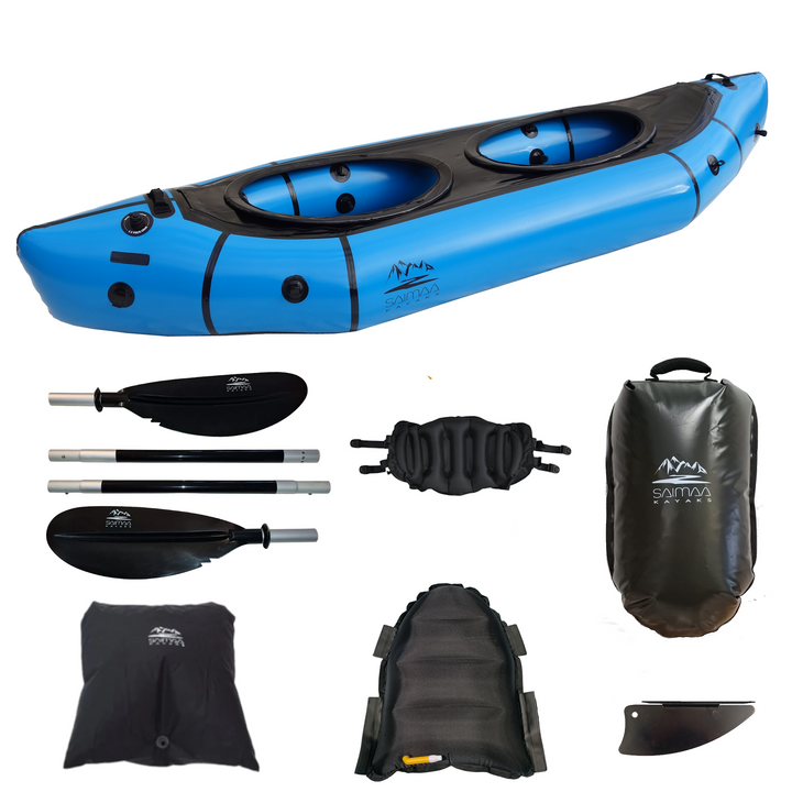 Packraft Adventure Twin Blau Zweier (320 x 99 cm)