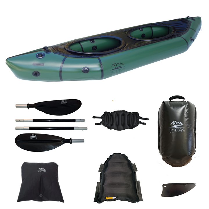 Packraft Adventure Twin Armee Grün Twin (320 x 99cm)