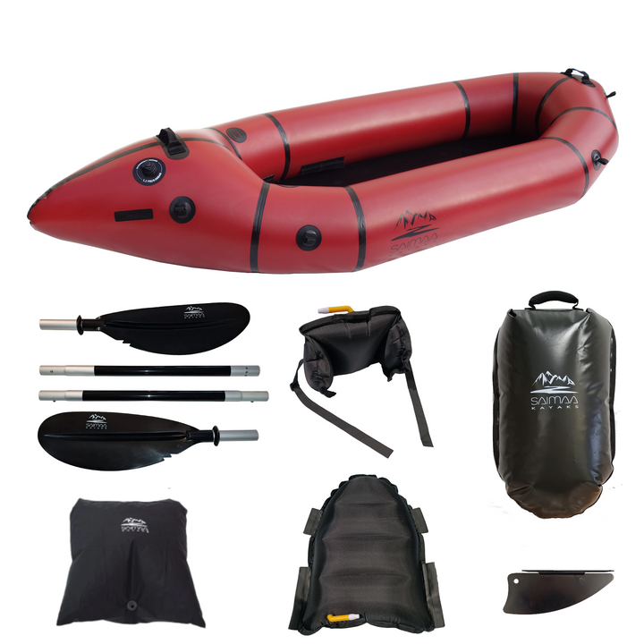 Packraft Trek Weinrot Allroundmodell (252 x 94 cm)