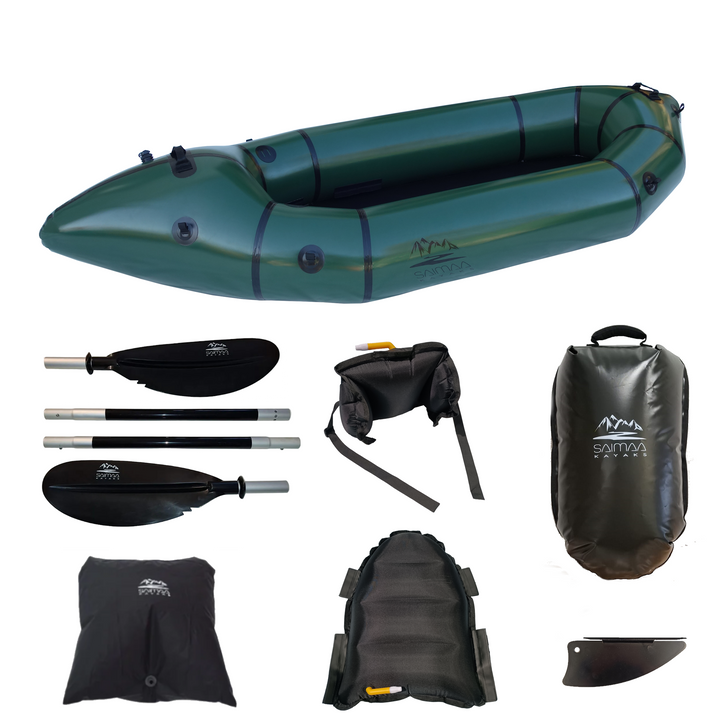 Packraft Trek Army Green Allroundmodell (252 x 94 cm)